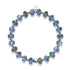Bracelet Macaron en Verre Sirène Gris | Argent